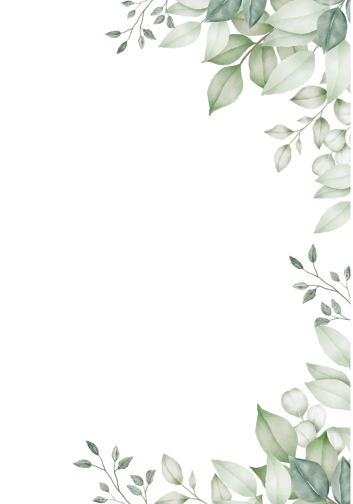 Flores en acuarela decorativas