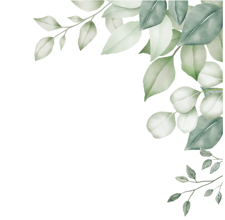 Flores en acuarela decorativas